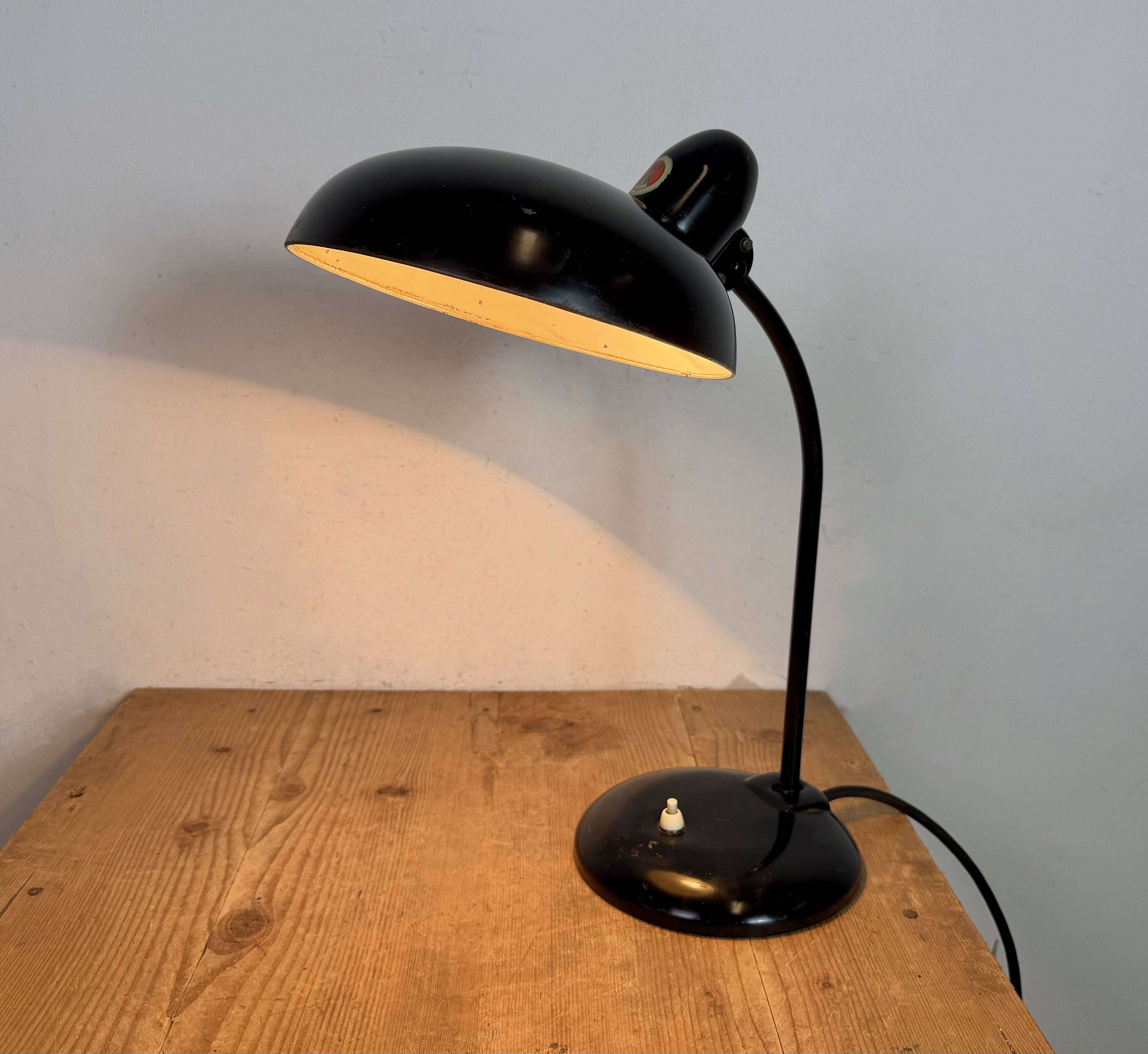Black Industrial Bauhaus Table Lamp from Escolux, 1930s