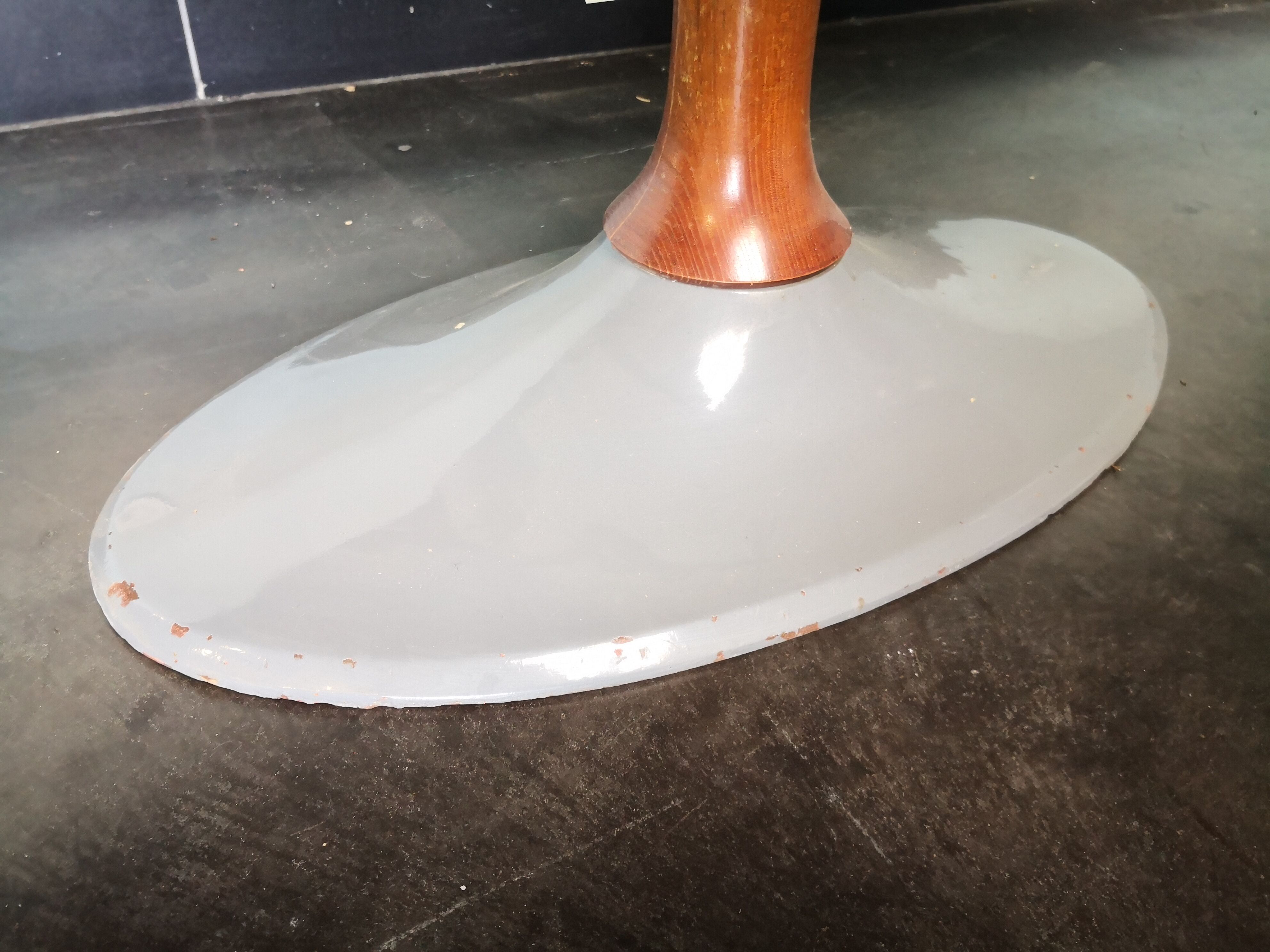 Czech vintage coffee table, wood and metal