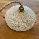 White speckled day abat / Clichy glass