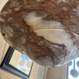 Plafonnier art déco suédois en marbre rose