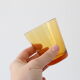 Set of 4 glasses amber Vereco, vintage French