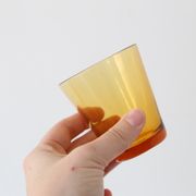 Set of 4 glasses amber Vereco, vintage French