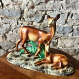 1950s ceramic animal figurines of deer