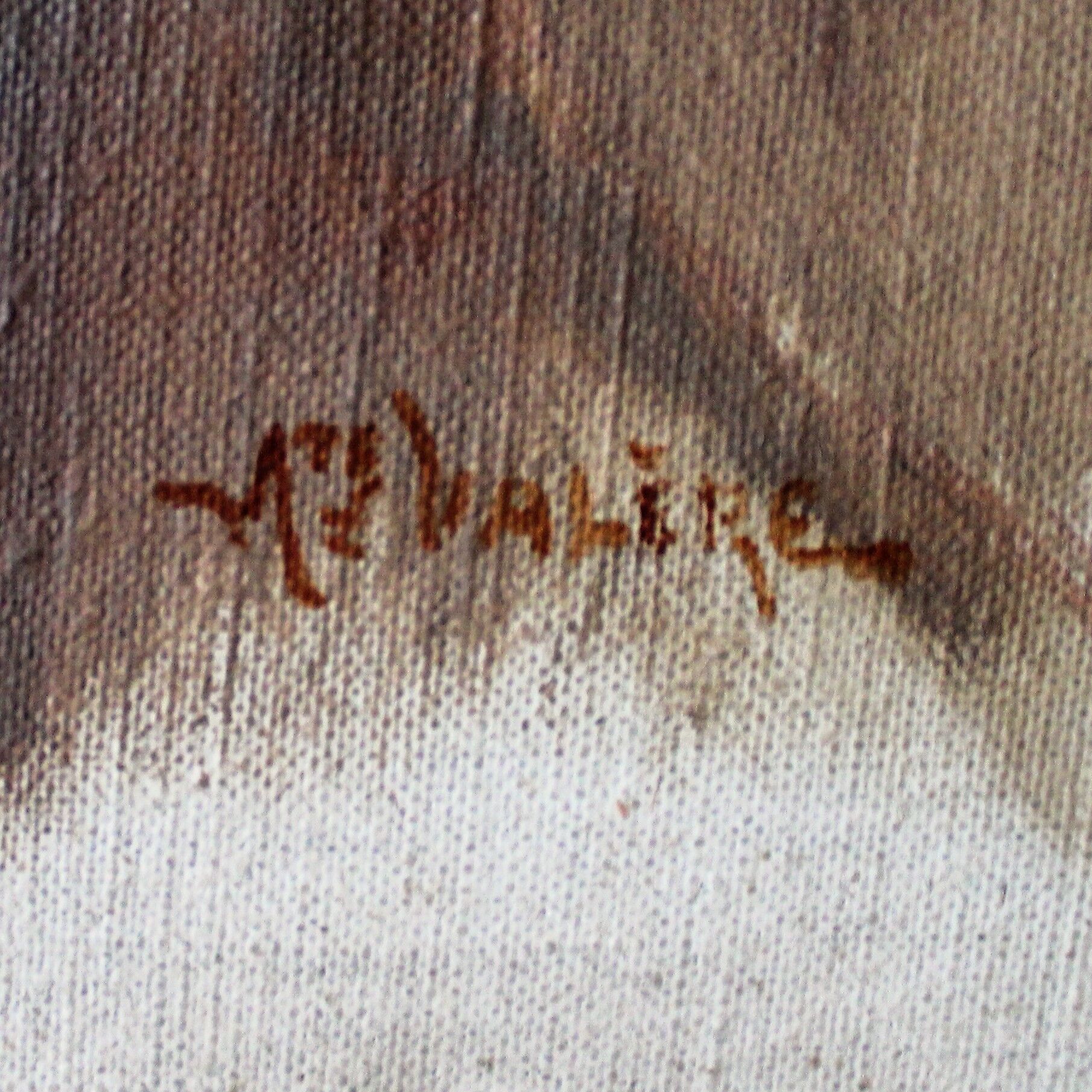 Oil portrait of Auguste Valère