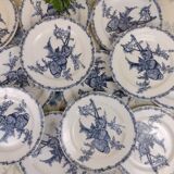 Set of 11 goldfinnets clairefontaine dessert plates