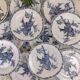 Set of 11 goldfinnets clairefontaine dessert plates