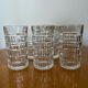 Transparent vintage whisky glasses