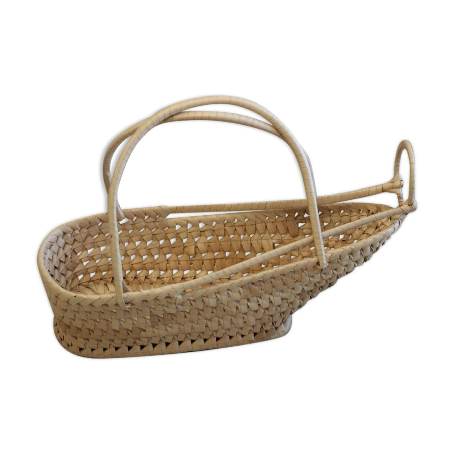Wicker basket braided holder door bottle wine