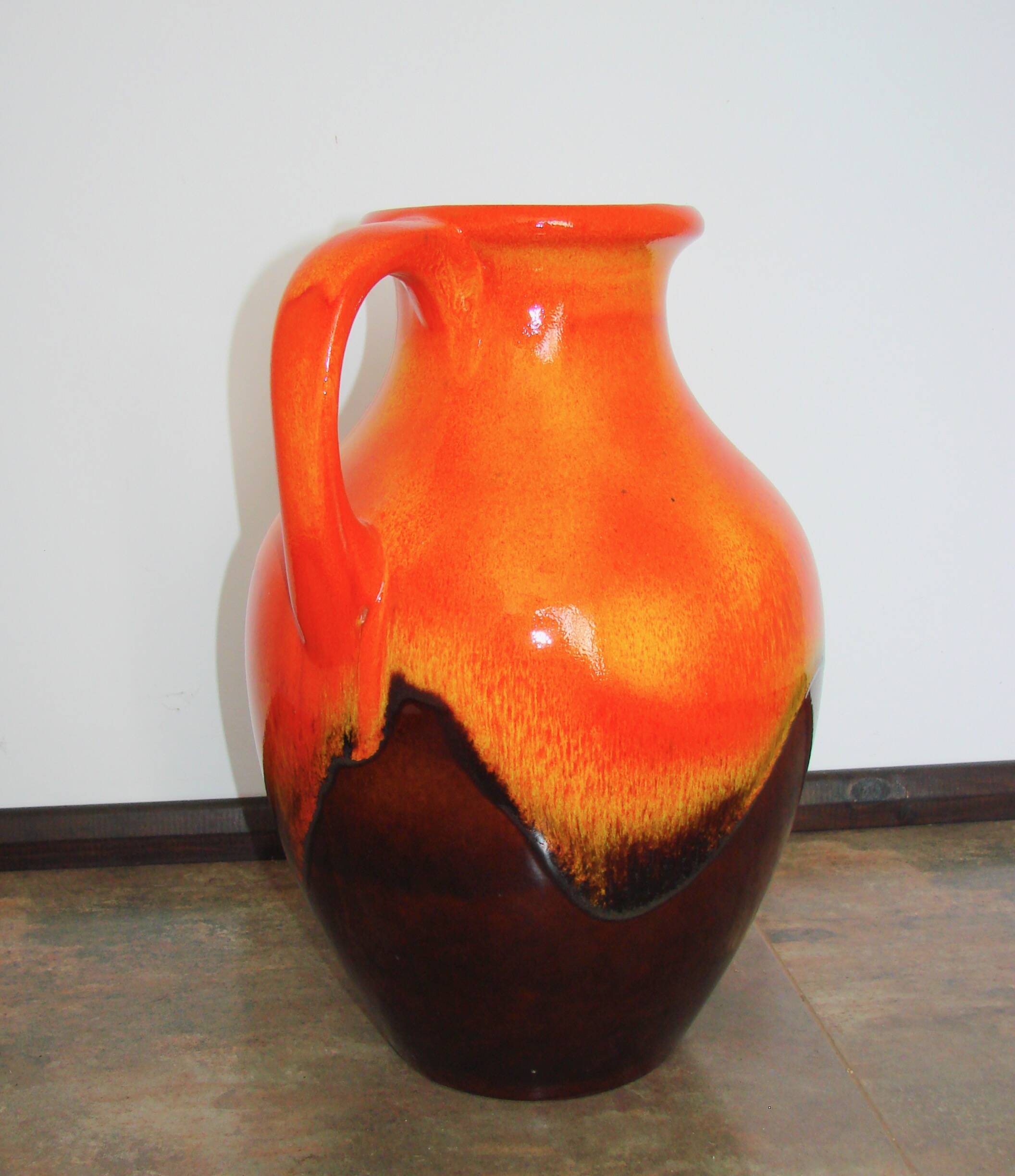 Fat Lava ceramic vase, Germany, 1970s.