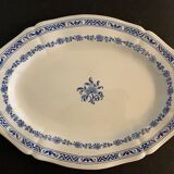 2 oval dishes serving in Gien 1900