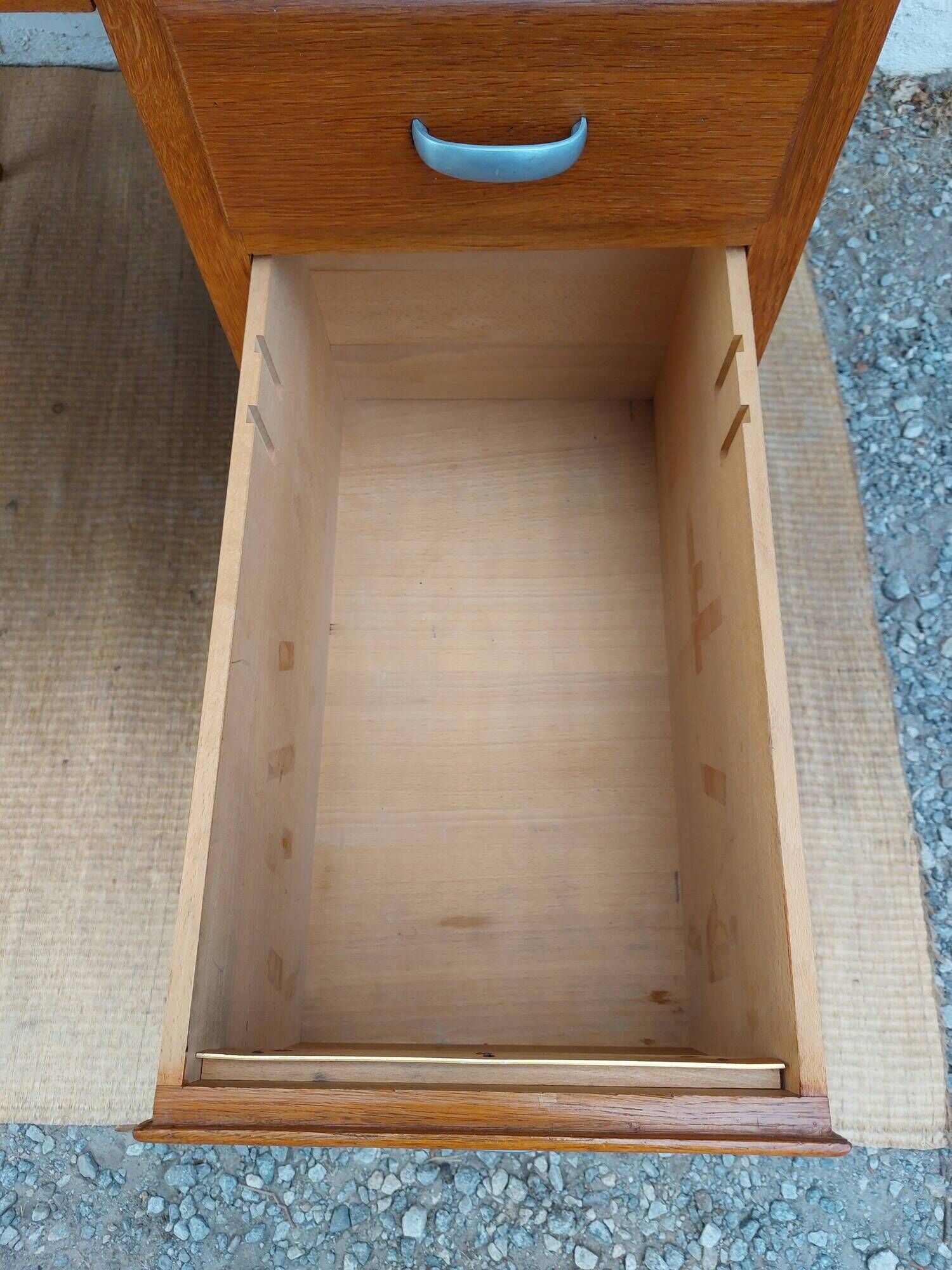 solid wood desk, 1970s