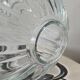 Old transparent glass globe for wall lamp chandelier.