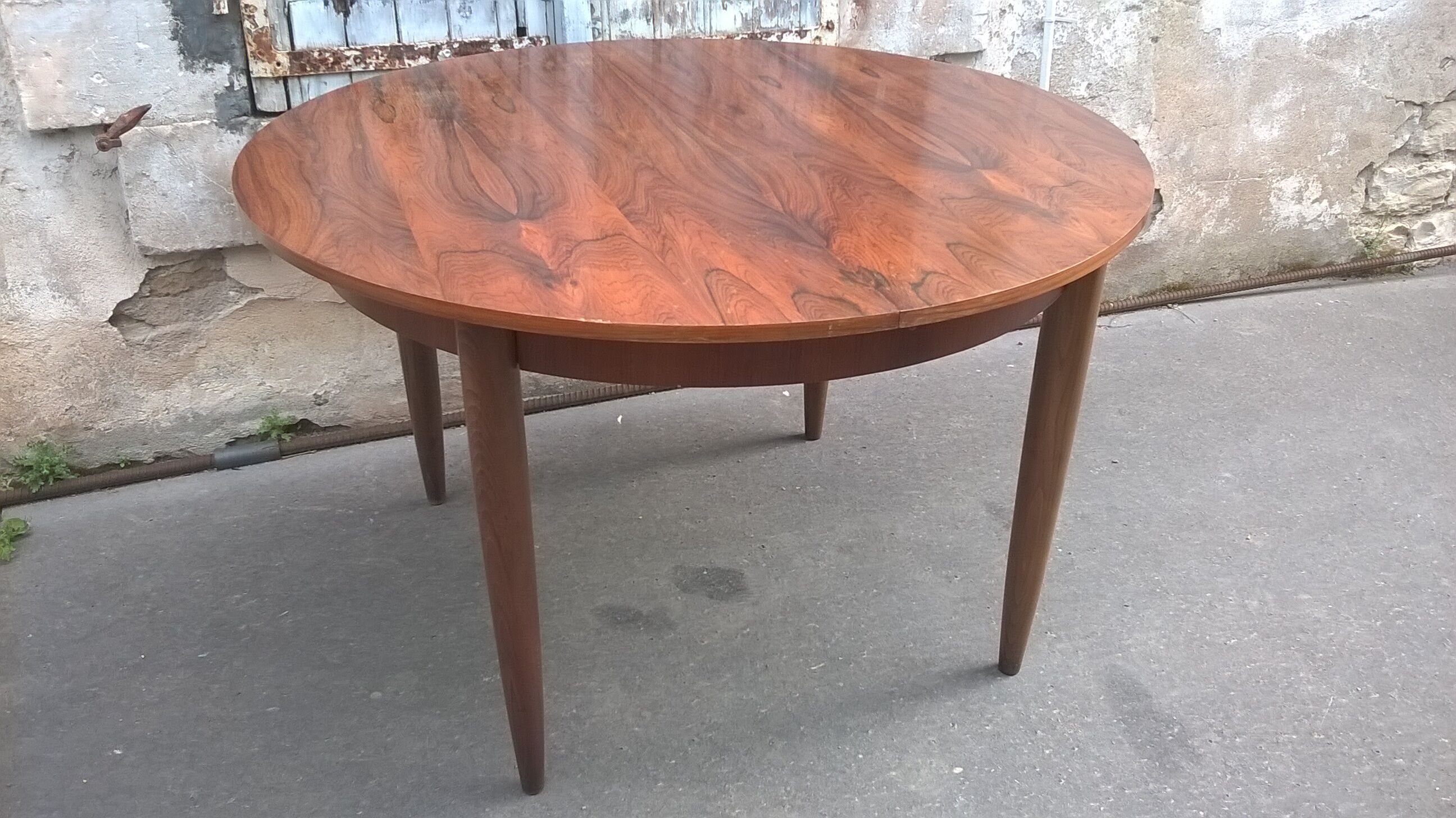 Scandinavian rosewood extension table