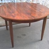 Table a rallonge en palissandre scandinave
