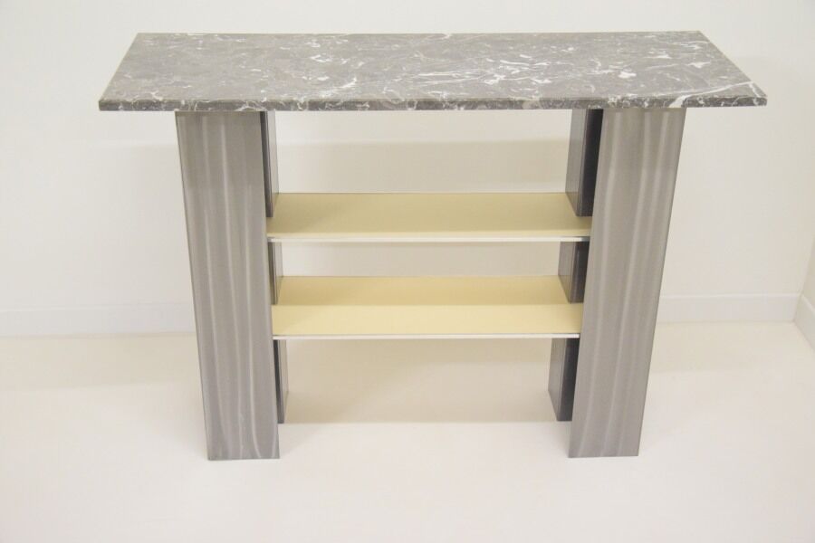 Entry table - console - 80s - Italian design - Modernist minimalist