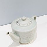 Japanese teapot patterns Koi carp, signed