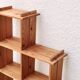 Regain mountain style pine wood shelf bookcase