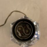 Hexagonal glass table lamp foot 1940 G. Humbert