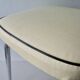 60s tabouret with tapered chrome feet
