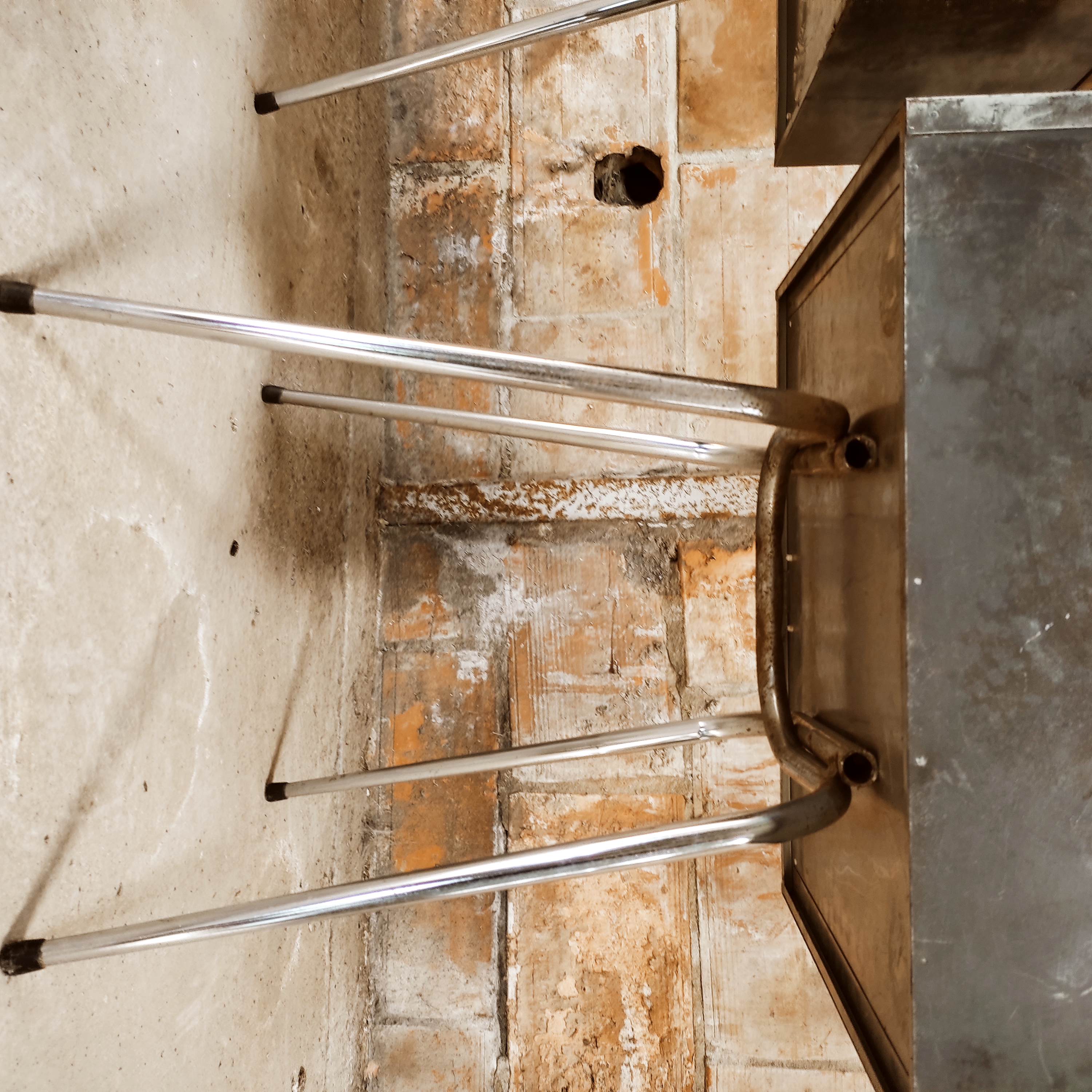 Pair of industrial style bedside table