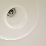 Scandinavian opaline and wood pendant - 1950s