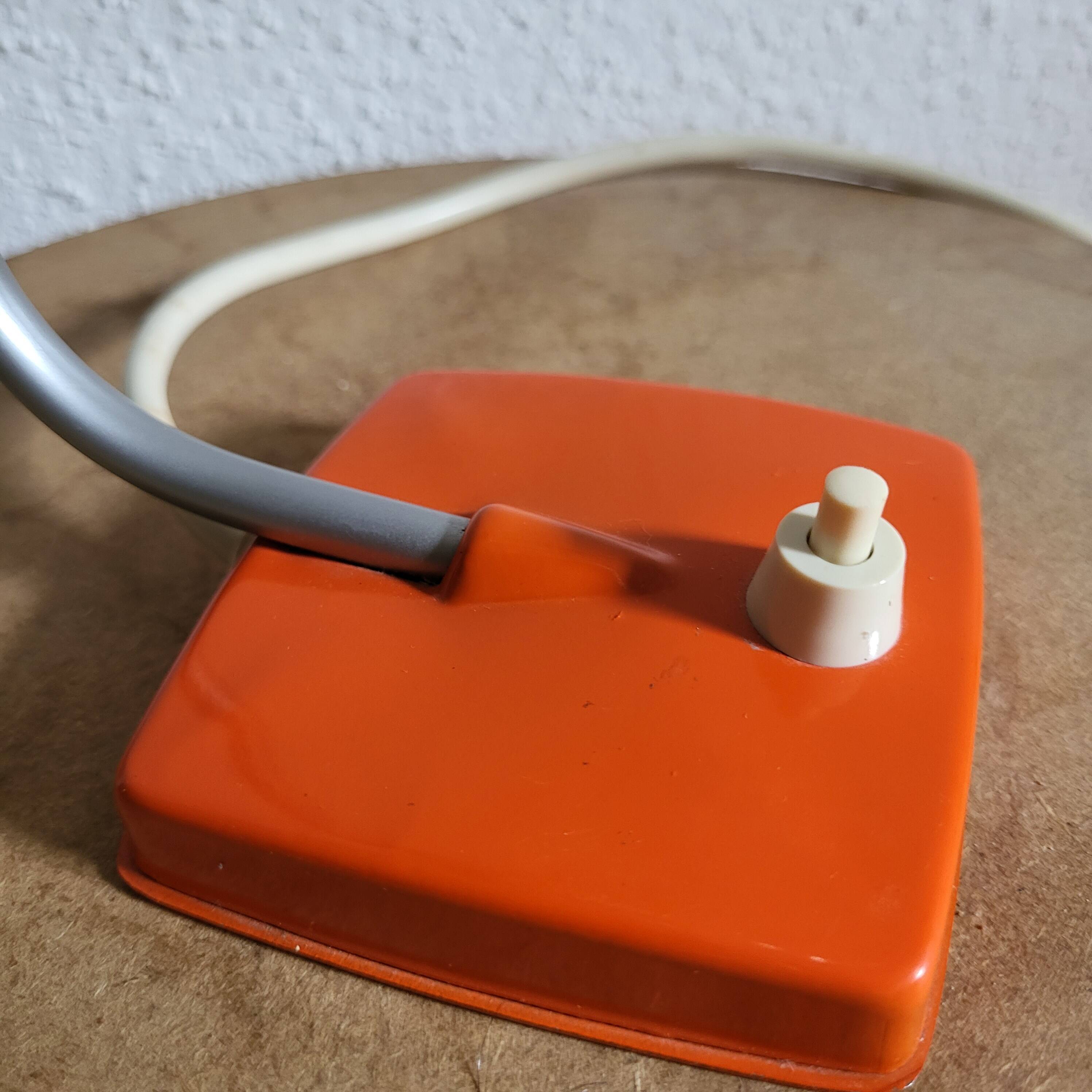 Orange pop bedside lamp 1970