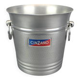 1970s Italian Cinzano Ice Bucket in Aluminum