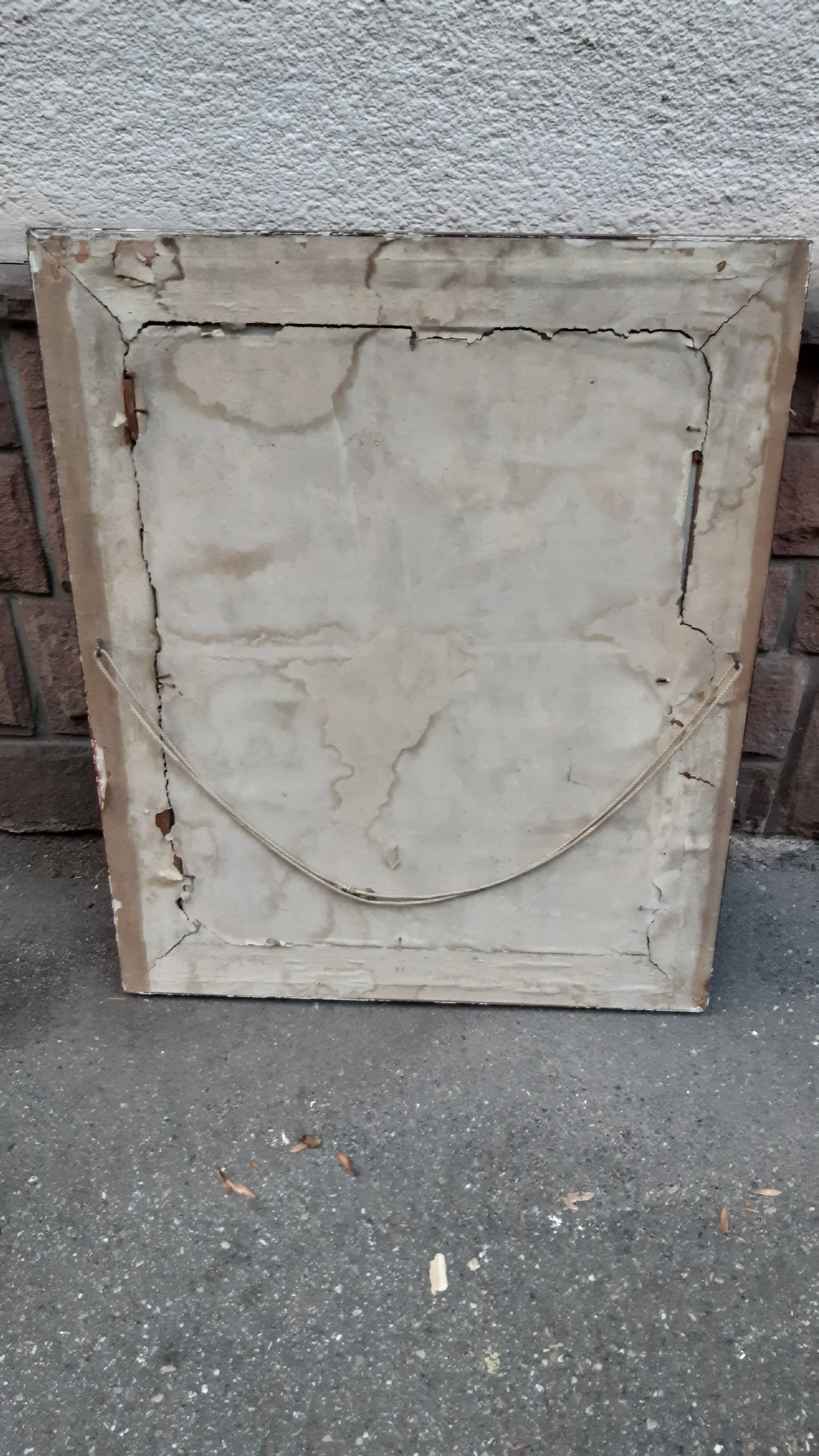 Old portrait oil on panel