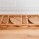 Rattan corner shelf