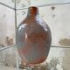 Glazed earth vase signed