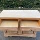 Renovated Parisian-style sideboard in light raw solid wood