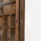 Octagonal wooden & glass showcase