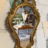 Louis XV style gilded mirror