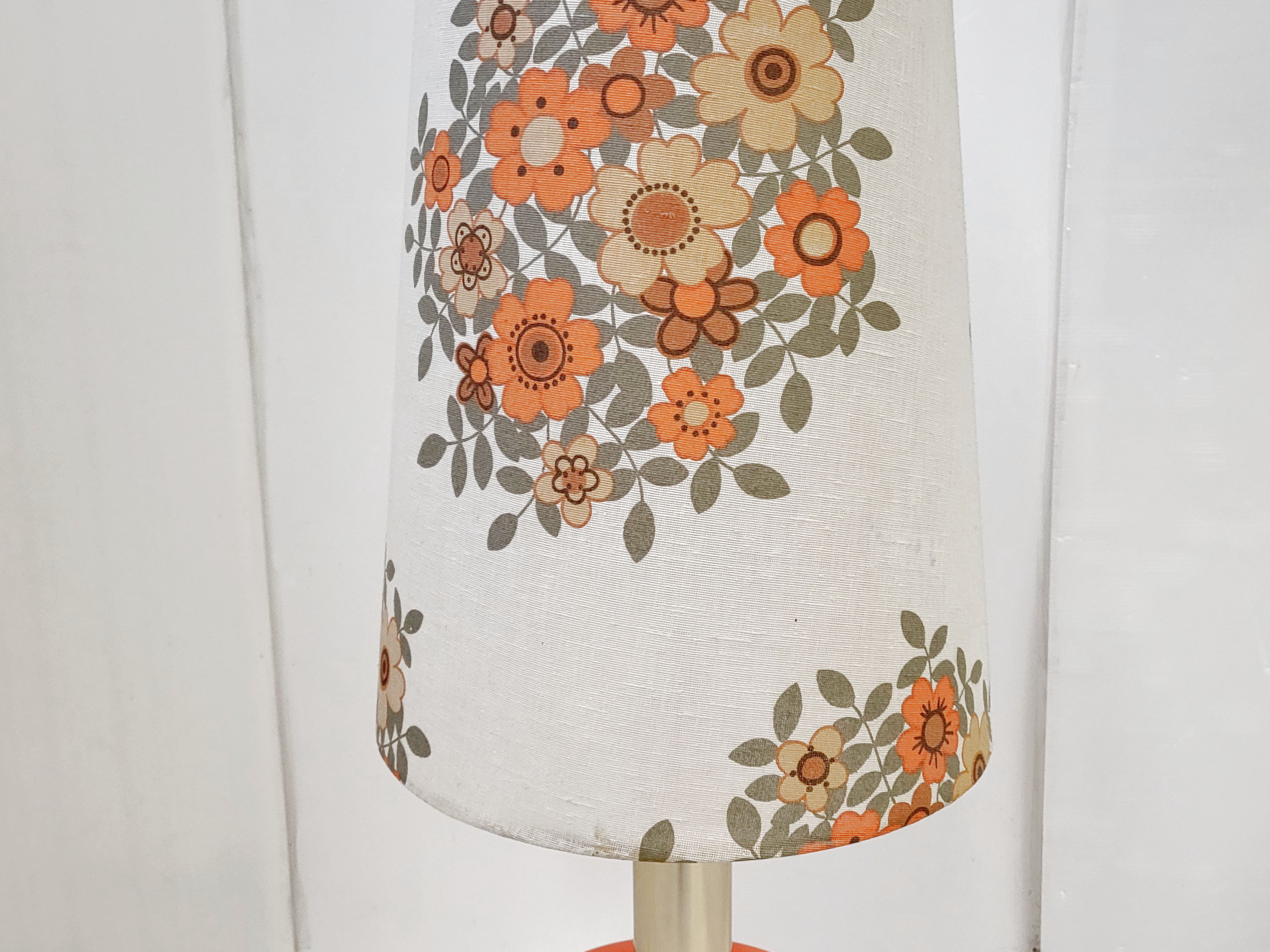 Vintage floor lamp 1970 flower power