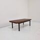 Banc en bois à lattes italien / table basse, 20e siècle
