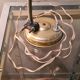 Table lamp 1950 brass design