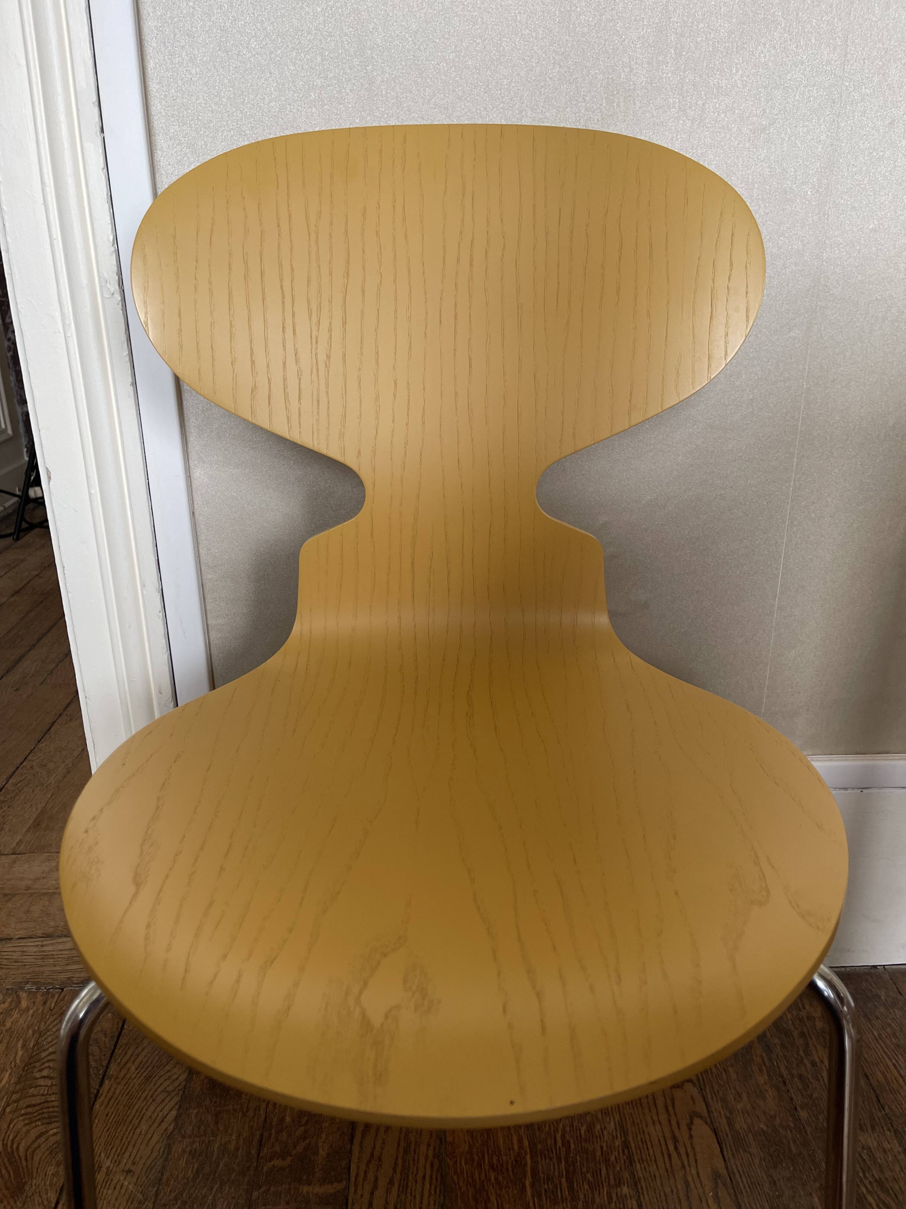 4 Arne Jacobsen ANT 3101 chairs, Fritz Hansen edition 1986