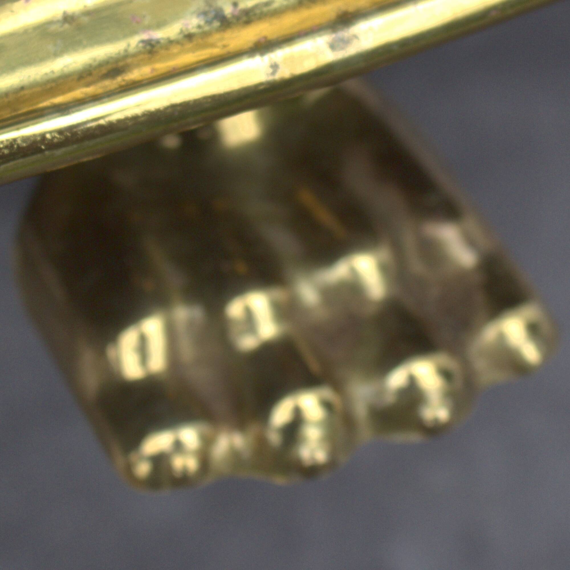 Rectangular brass flowerpot with lion feet made in Belgium