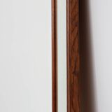 French art deco mirror with carved oak wooden frame, ca. 1930