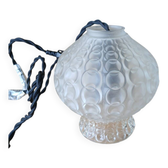 1 vintage glass pendant/lamp