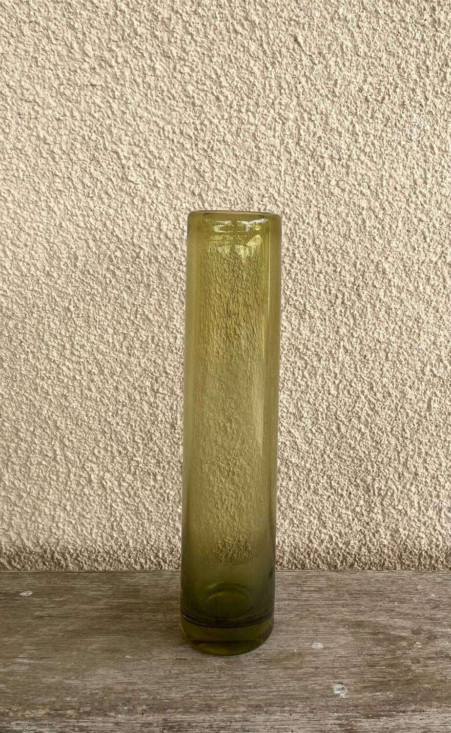 Danish green glass vase by Per Lütken for Holmegaard