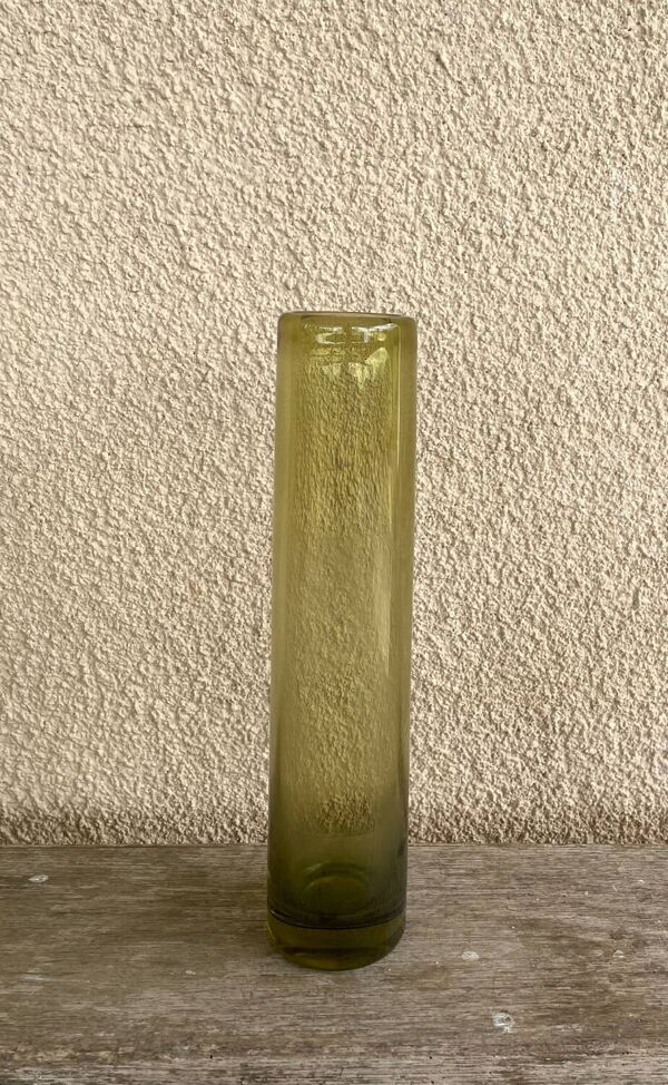 Vase en verre vert danois par Per Lütken pour Holmegaard