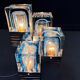 Vintage Cubico table lamp by Gaetano Sciolari, 1970s