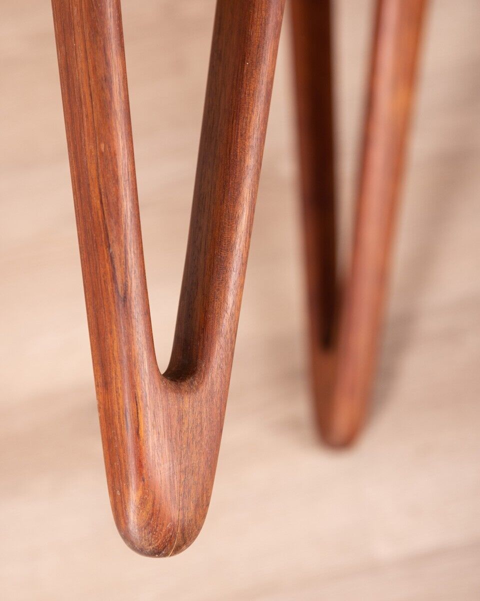 Table basse vintage en palissandre des années 1950 Design Tove & Edvard Kindt-Lars