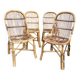 1960s rattan chairs from France