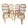 1960s rattan chairs from France