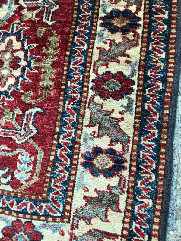 Carpet vintage Chobi Afghan done hand 92 X 116 CM