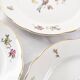 Set of 6 flat plates, Condé de Digoin Sarreguemines model.