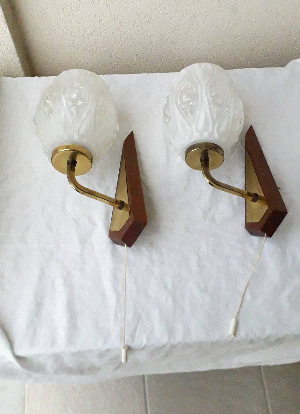Pair of wall lamps
