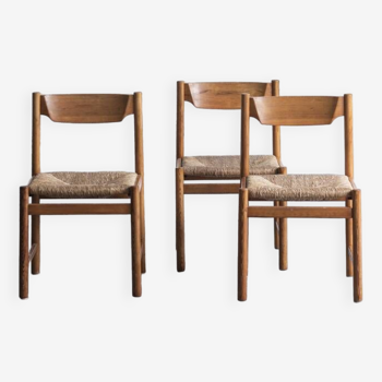 Set of 3 side chairs  Italy, 1980s